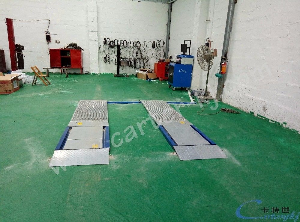 220V वोल्टेज अल्ट्रा फ्लैट प्लेट टेस्ट लाइन कारों के लिए ब्रेक टेस्ट लोड टेस्ट साइडस्लिप