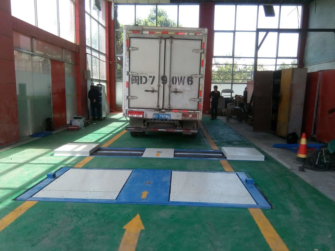 Cartesykj 10T वाहन के रखरखाव और परीक्षण के लिए माध्यमिक लेन रोलर ब्रेक परीक्षक के साथ अक्ष भार साइड स्लिप परीक्षक
