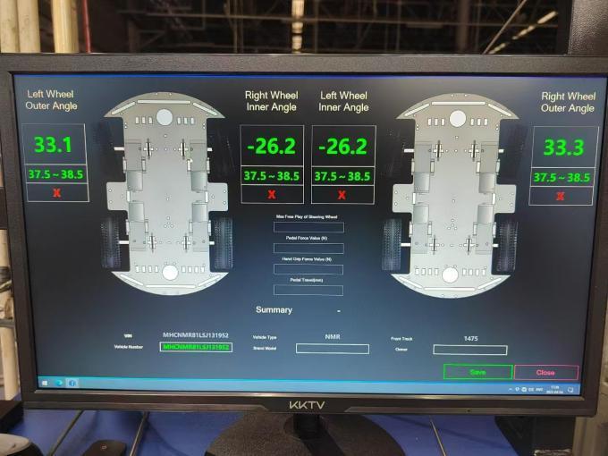 CTZJ-15 ट्रक वाहन स्टीयरिंग कोण लोड परीक्षक 15T टच स्क्रीन के साथ एलसीडी नियंत्रण उपकरण के साथ