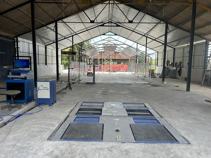 5 in 1 रोलर ब्रेक टेस्टर सस्पेंशन टेस्टर एक्सल लोड डुअल प्लेट साइड स्लिप स्पीडोमीटर हेडलाइट टेस्टर