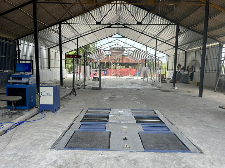 वाहन परीक्षण लाइन के लिए 5000 किलोग्राम मैक्स एक्सल लोड, डबल प्लेट साइड स्लिप और औद्योगिक नियंत्रण कंप्यूटर के साथ 5-इन -1 रोलर ब्रेक परीक्षक