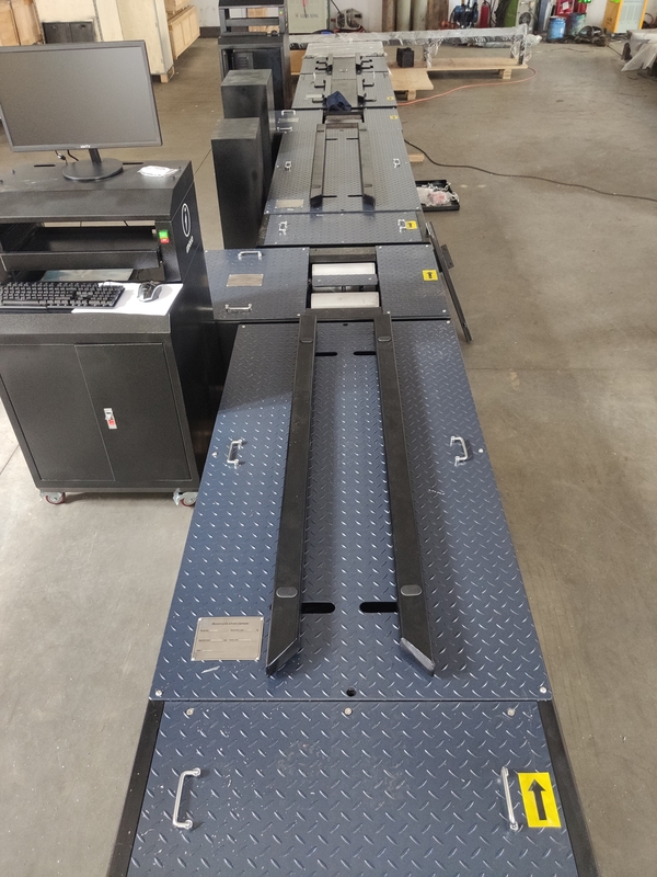 दो पहिया मोटरसाइकिल परीक्षण लाइन ब्रेक बल धुरी भार स्पीडोमीटर clamps पहिया संरेखण हेडलाइट परीक्षक