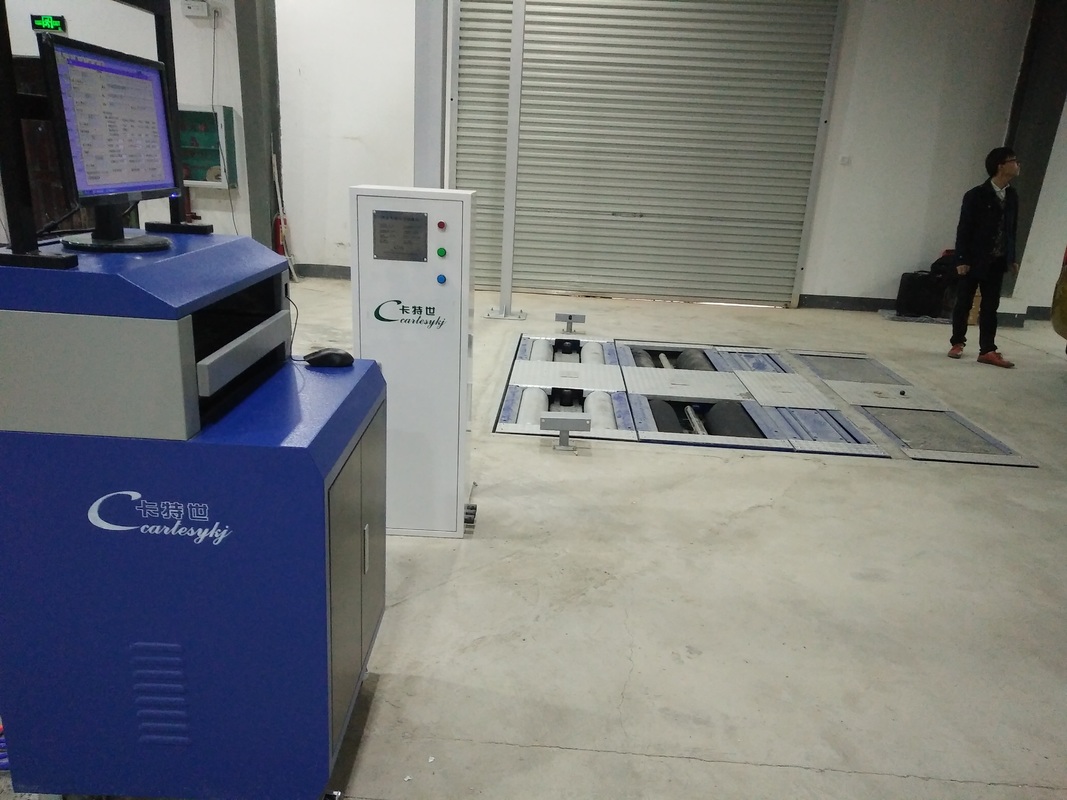 वाहन परीक्षण लाइन के लिए 5000 किलोग्राम मैक्स एक्सल लोड, डबल प्लेट साइड स्लिप और औद्योगिक नियंत्रण कंप्यूटर के साथ 5-इन -1 रोलर ब्रेक परीक्षक