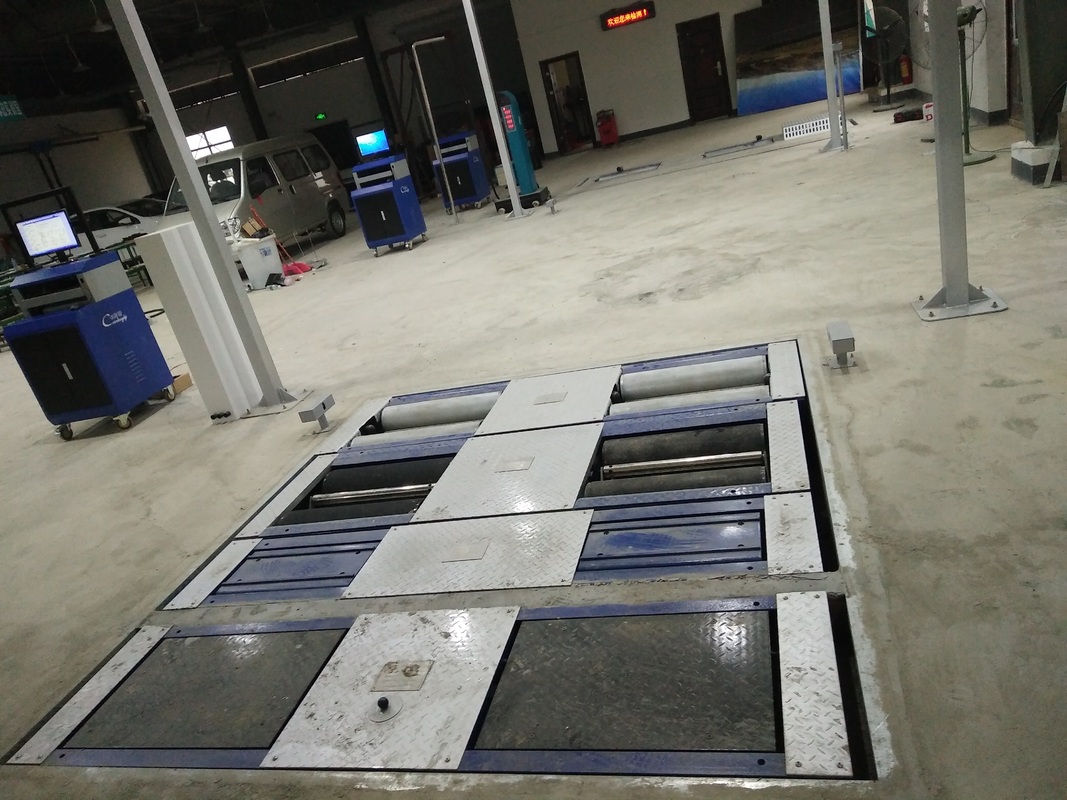 5 in 1 रोलर ब्रेक टेस्टर सस्पेंशन टेस्टर एक्सल लोड डुअल प्लेट साइड स्लिप स्पीडोमीटर हेडलाइट टेस्टर