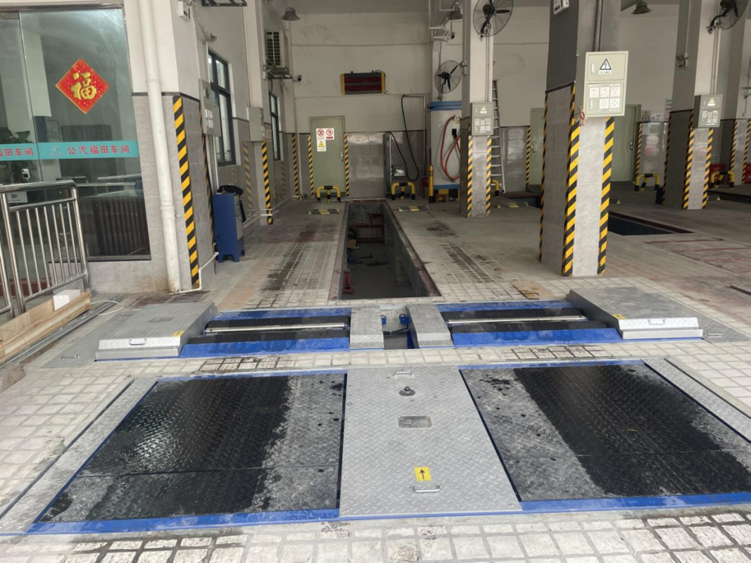 वाहन निरीक्षण उपकरण CTFZ-15JZ रोलर ब्रेक परीक्षक विपरीत बल प्रकार वाहन ब्रेक परीक्षक लिफ्ट के साथ