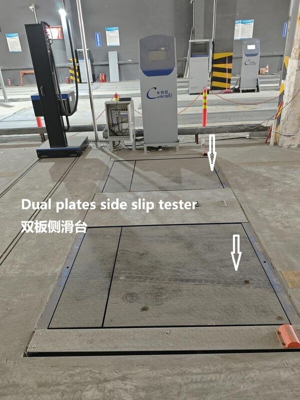 10 टन लोड CTCH-10 ट्रक और कारों के लिए वाहन निरीक्षण उपकरण के लिए वाहन साइड स्लिप परीक्षक