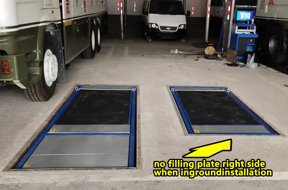 Cartesykj लक्जरी फ्लैट ब्रेक परीक्षक 3T 10T 15T वाहन निरीक्षण उपकरण वाहन परीक्षण लेन 2CTHPB-13 साइड स्लिप सस्पेंशन एक्सल लोड ब्रेक परीक्षक के साथ