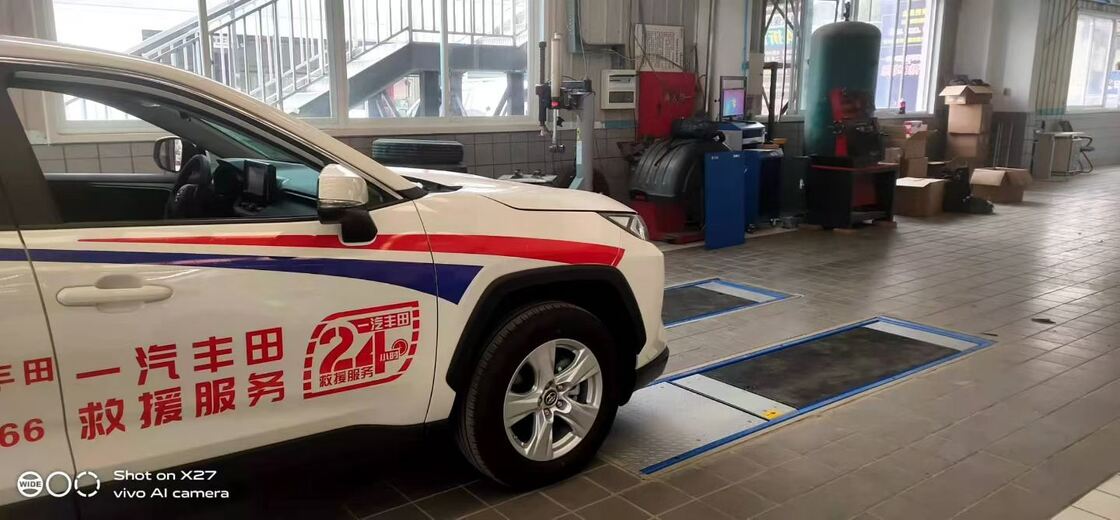 Cartesykj लक्जरी फ्लैट ब्रेक परीक्षक 3T 10T 15T वाहन निरीक्षण उपकरण वाहन परीक्षण लेन 2CTHPB-13 साइड स्लिप सस्पेंशन एक्सल लोड ब्रेक परीक्षक के साथ