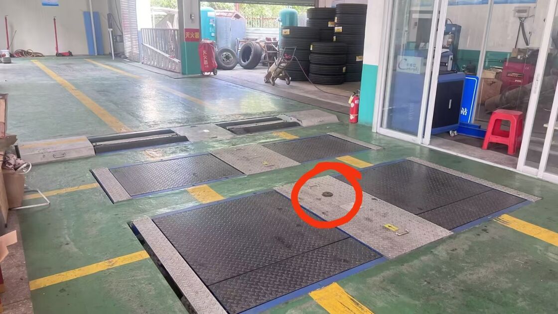 Cartesy 10t लोड CTCH-10 ट्रक और कारों के लिए वाहन निरीक्षण उपकरण के लिए वाहन साइड स्लिप परीक्षक