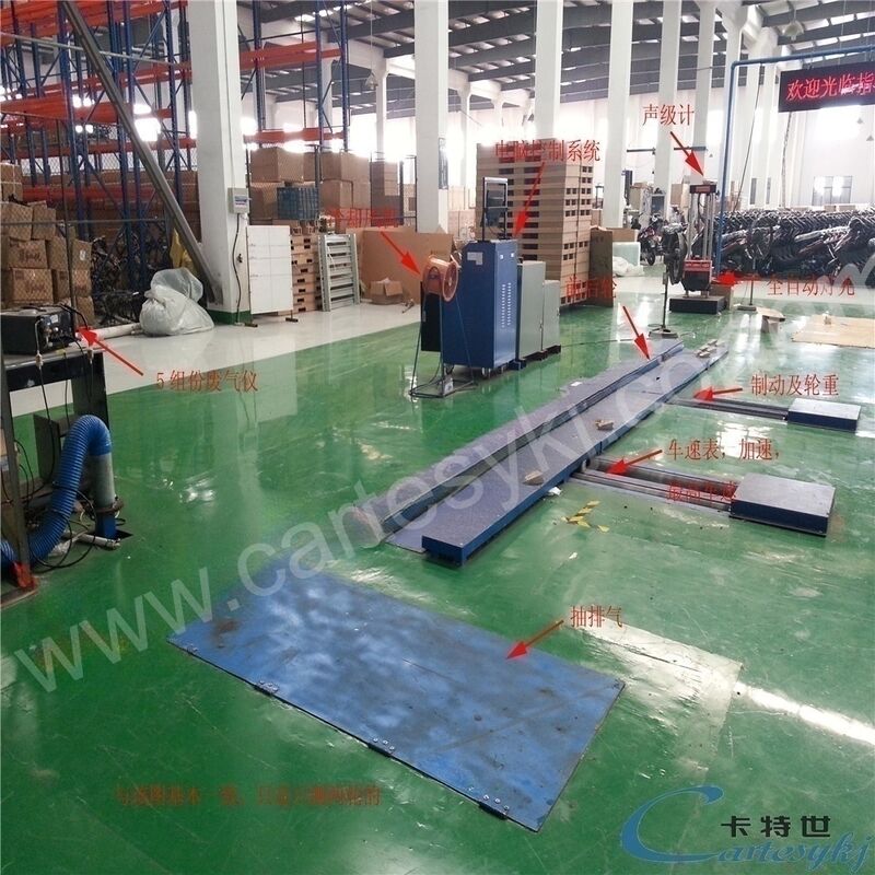 10kW मोटर पावर मोटरसाइकिल परीक्षक लाइन ब्रेक गति और लोड के सटीक परीक्षण के लिए