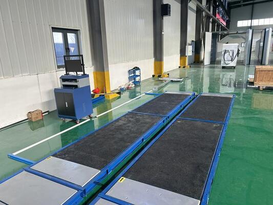 Cartesykj लक्जरी 4 फ्लैट ब्रेक परीक्षक साइड स्लिप परीक्षक धुरा भार परीक्षक निलंबन परीक्षक 4T वाहन निरीक्षण उपकरण कार 4CTHPB-4 के लिए वाहन परीक्षण लेन